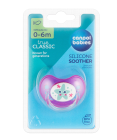 Canpol Babies silikonska varalica Orthodontic 0-6 meseci Love-Sea Pink 22/506