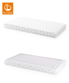 Stokke home bed čaršav White/Monochrome Bear 2 komada