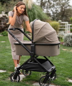 Lorelli Reya kolica za bebe 3 u 1 Brown i GRATIS ležaljka Portofino