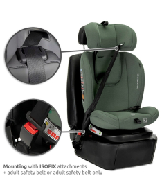 Lorelli Capella i-Size Isofix 360 auto sedište za decu 40-150cm Green