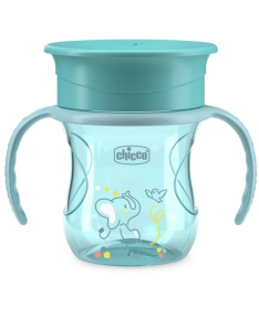 Chicco no spill čaša za decu 12m+ Perfect 360 stepeni Plava