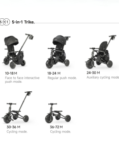 QPlay Nova Max tricikl za decu do 25 kg Beige