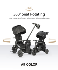 QPlay Nova Max tricikl za decu do 25 kg Beige