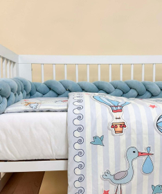 Textil komplet posteljina za krevetac za bebe Rode - 120x60cm