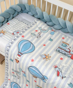 Textil komplet posteljina za krevetac za bebe Rode - 120x60cm