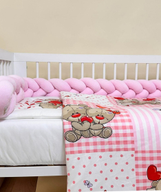 Textil komplet posteljina za krevetac za bebe Teddy bear - 120x60cm