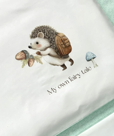 Textil posteljina (navlake) za krevetac za bebe Jež 3u1