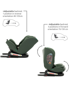 Lorelli Capella i-Size Isofix 360 auto sedište za decu 40-150cm Black