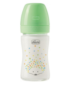 Chicco staklena flašica za bebe od rođenja Perfect Easy 150ml spori protok