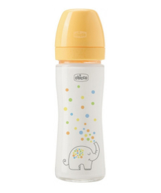 Chicco staklena flašica za bebe od rođenja Perfect Easy 240ml spori protok