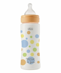 Chicco plastična flašica za dečake 4m+ Perfect Easy 330ml brzi protok