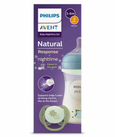 Avent set natural response Nighttime set - flašica sa varalicom SCD838/17