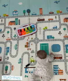 PLAYTIME sklopiva podloga za decu 150x180x1 cm Staza i Šuma