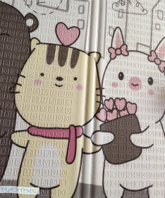 PLAYTIME sklopiva podloga za decu 150x180x1 cm Bajkoviti gradić