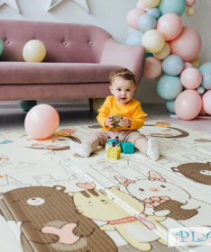 PLAYTIME sklopiva podloga za decu 150x180x1 cm Bajkoviti gradić
