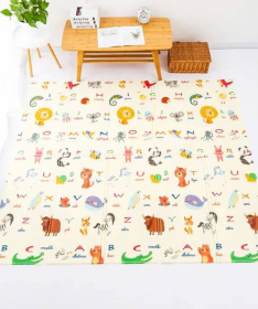 PLAYTIME sklopiva podloga za decu 150x180x1 cm Avioni i ABCeda