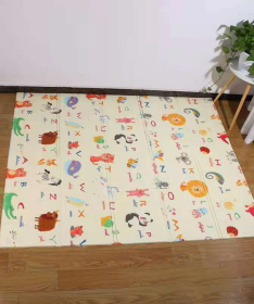 PLAYTIME sklopiva podloga za decu 150x180x1 cm Avioni i ABCeda