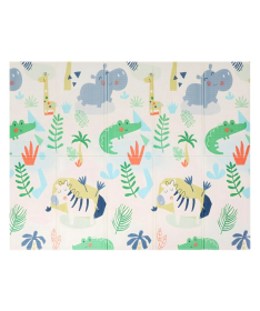NouNou podloga za igru bebe od XPE pene Dino&Safari 180×200x1 cm