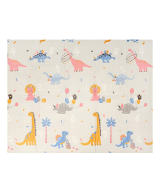 NouNou podloga za igru bebe od XPE pene Dino&Safari 150×180x1 cm