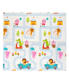 NouNou podloga za igru bebe od XPE pene Playful Friends 150×180x1 cm