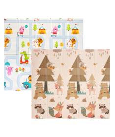 NouNou podloga za igru bebe od XPE pene Playful Friends 150×180x1 cm