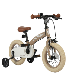 Qplay Miniby 12inch 3 u 1 bicikl za decu do 20 kg Biege