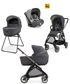 Inglesina Electa 3 u 1 kolica za bebe sa Darwin Infant auto sedištem - Garage Grey