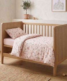 Textil posteljina (navlake) za krevetac za bebe Cvetna družina 3 U 1