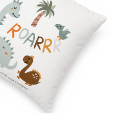 Textil dekorativno jastuče za decu Dino družina