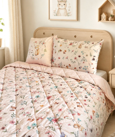 Textil Štep deka za decu 140x200cm Cvetna družina