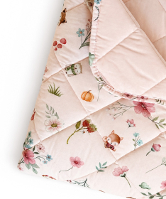 Textil Štep deka za decu 140x200cm Cvetna družina