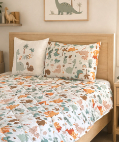 Textil Štep deka za decu 140x200cm Dino družina
