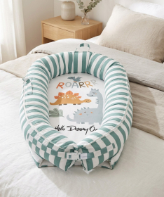 Textil multifunkcionalno gnezdo za bebe Dino družina