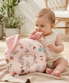 Textil jastuk za bebe sa ušima Cvetna družina