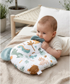 Textil jastuk za bebe sa ušima Dino družina