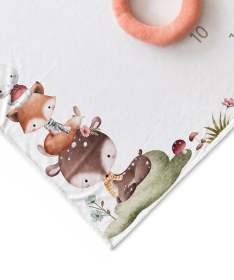 Textil Podloga uspomena za bebu 75x100cm Cvetna družina