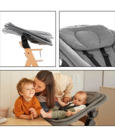Hauck Alpha Newborn Set Pro drvena hranilica Grey