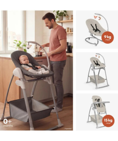 Hauck Sit N Relax hranilica za bebe 3 u 1 Beige