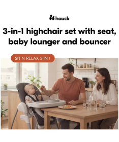 Hauck Sit N Relax hranilica za bebe 3 u 1 Beige