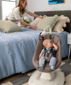 Uppababy Mamaroo Smart ljuljaška za bebe do 11kg Stella Grey Melange
