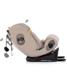 Chipolino Techno iGrow 360 Isofix auto sedište za bebu 40-150cm Latte