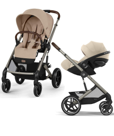 Cybex Balios S Lux kolica 2 u 1 sa auto sedištem Cloud G3 i-Size Plus - Almond Beige