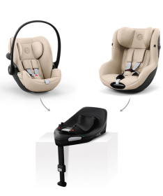 Cybex Melio Carbon kolica 3 u 1 sa Cloud G3 auto sedištem i G3 isofix bazom - Chocolate Brown&Moon Black