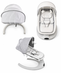 BBO Bella Plus električna ljuljaška za bebe White Stripes PD-B04D