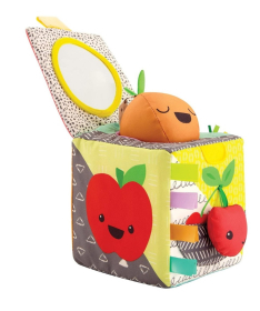 Infantino edukativna senzorna kocka za bebe Peek&Seek 