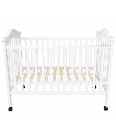 BBO Classic drveni krevetac za bebe White
