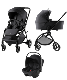 Britax Romer RIO kolica za bebe 3 u 1 do 22 kg - Carbon Black
