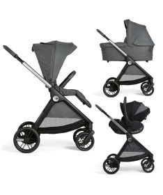 Chicco Bellagio 2 kolica za bebe 3 u 1 sa auto sedištem First Recline 40-87cm Black Satin