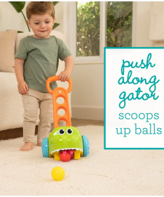 Infantino guralica za bebe aligator Scoot n’ Scoop 22115481