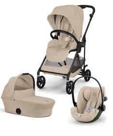 Cybex Melio Carbon kolica 3 u 1 sa auto sedištem Cloud G3 I-size - Almond Beige